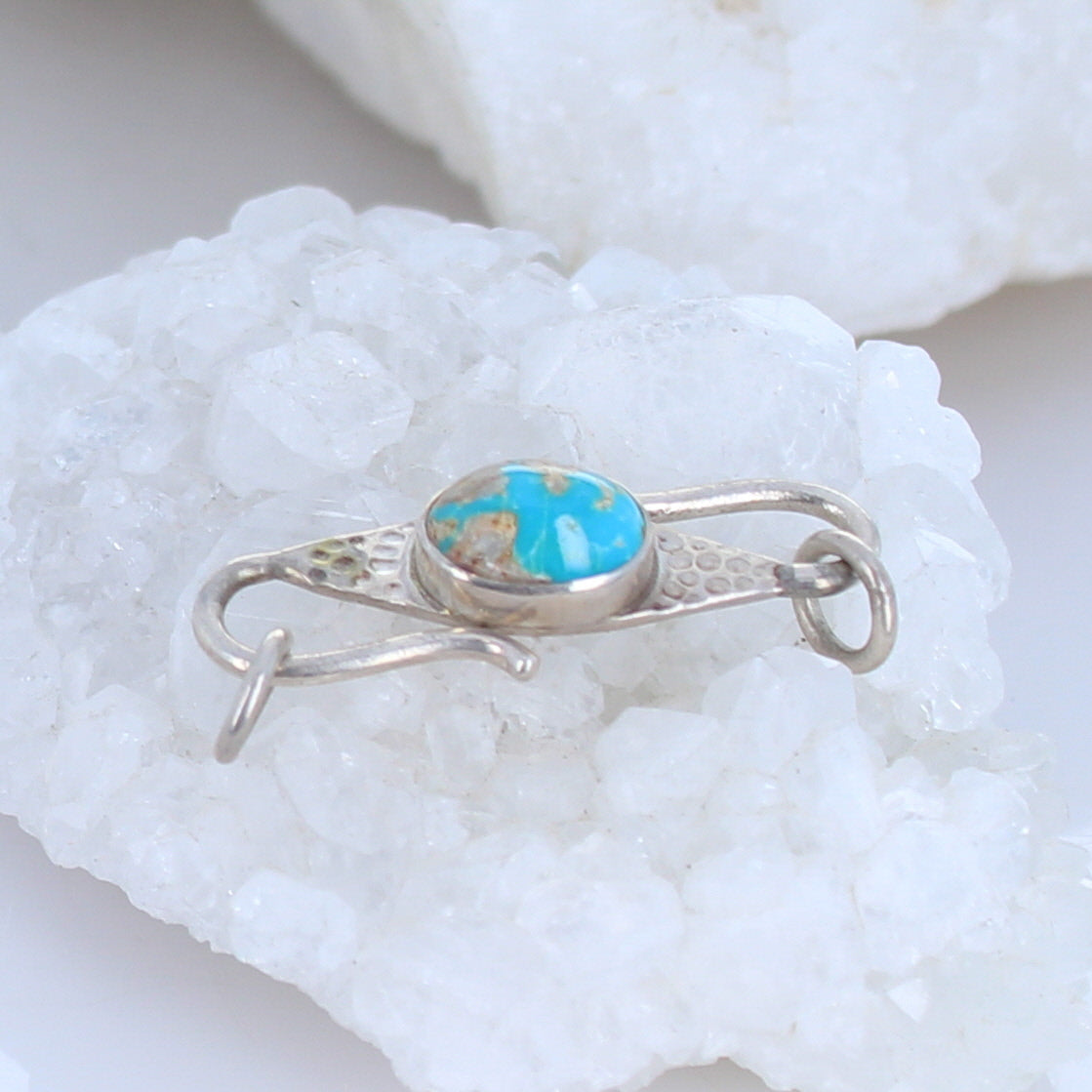 Armenian Turquoise Sterling Clasp Hook Style Choose Color -NewWorldGems