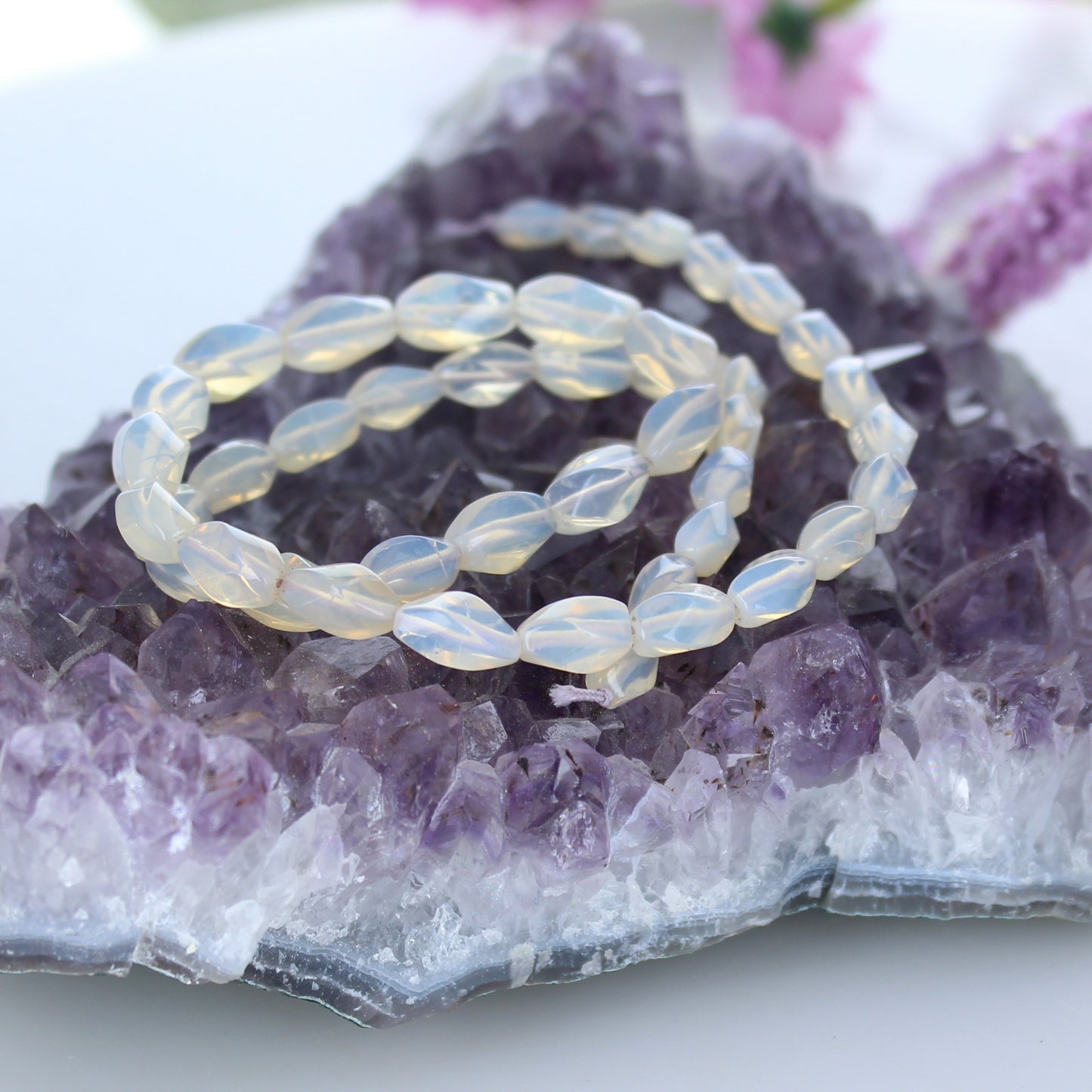EXQUISITE AUSTRALIAN Crystal Opal Beads Coober Pedy Beads -NewWorldGems
