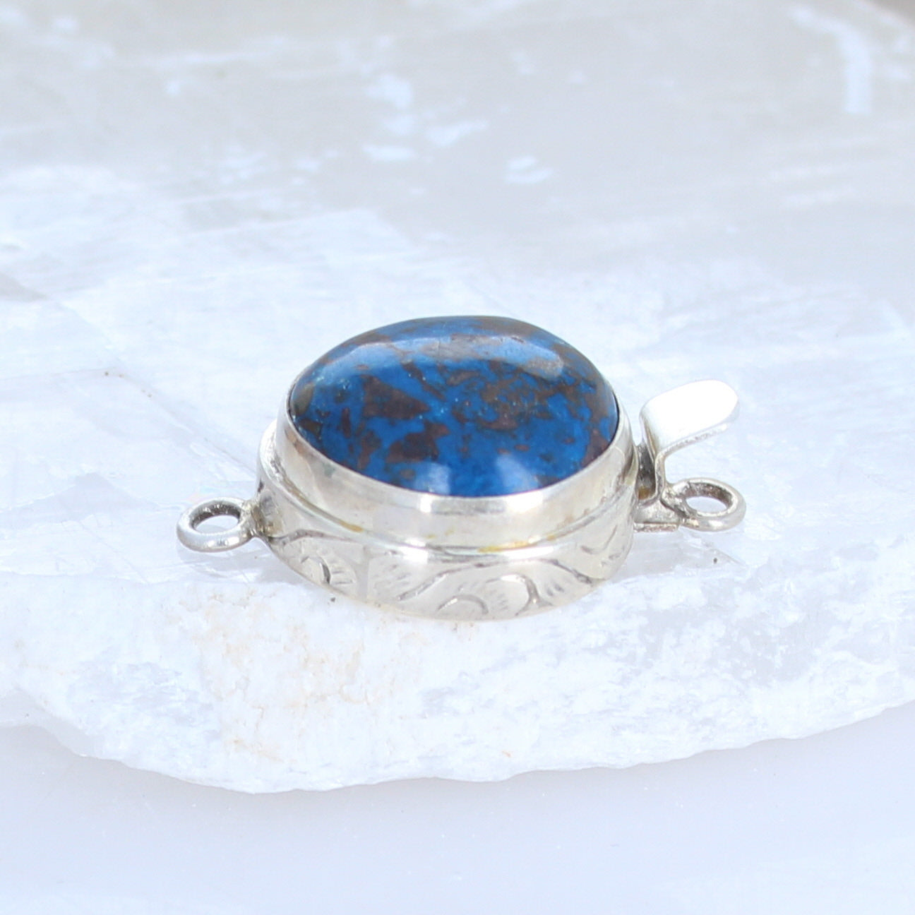 AAA Shattuckite Clasp Free Form Sterling Silver -NewWorldGems