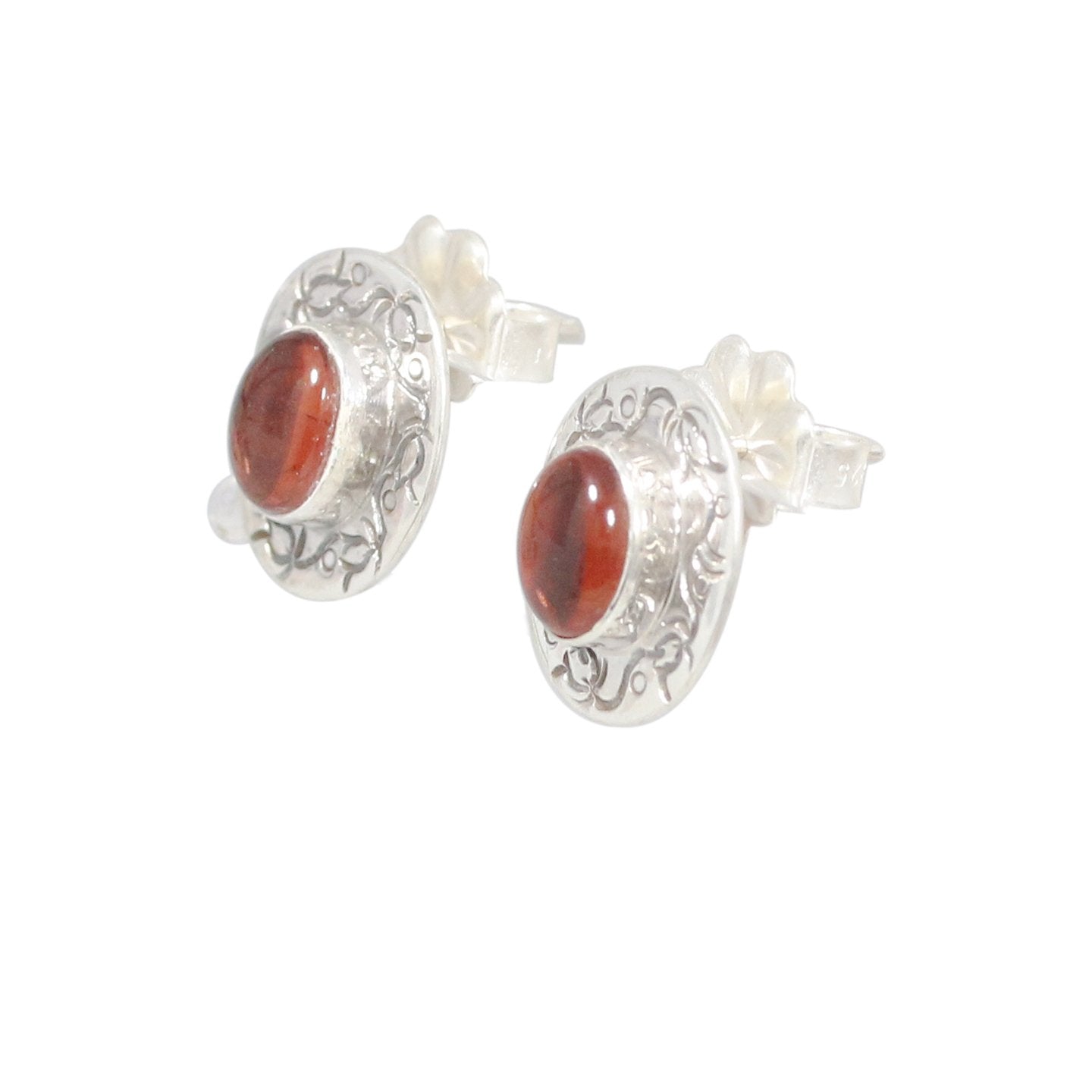 AAA Andesine Earrings Sterling Silver Posts -NewWorldGems