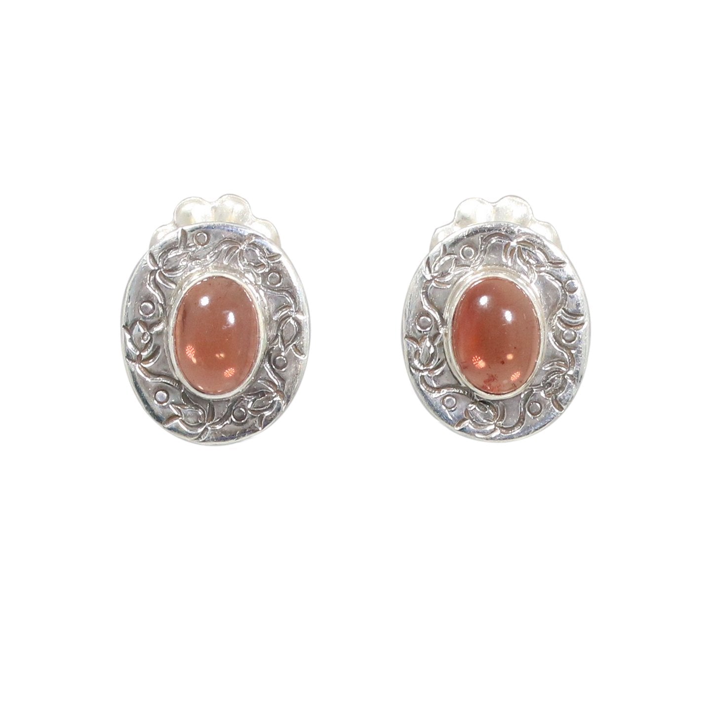 AAA Andesine Earrings Sterling Silver Posts -NewWorldGems