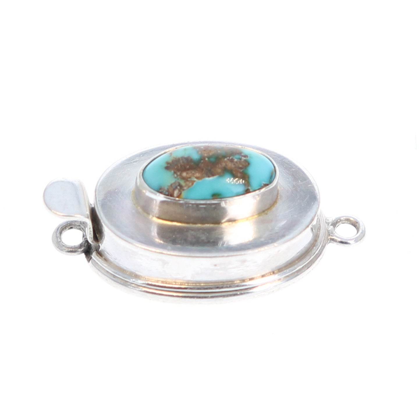 Armenian Turquoise Sterling Clasp Classic Style Choose Stone -NewWorldGems