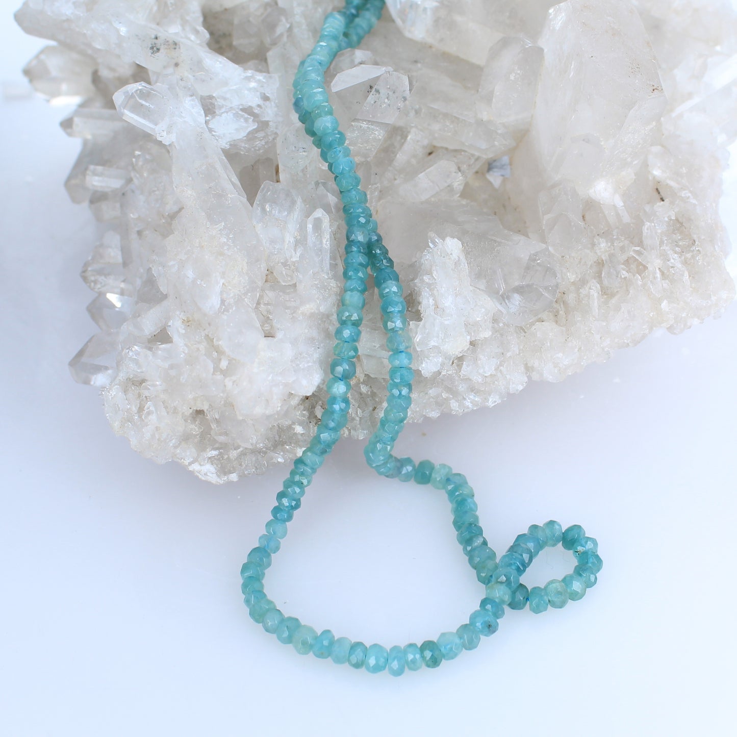 AAA GRANDIDIERITE Beads Faceted Graduated Light Paraiba Blue -NewWorldGems
