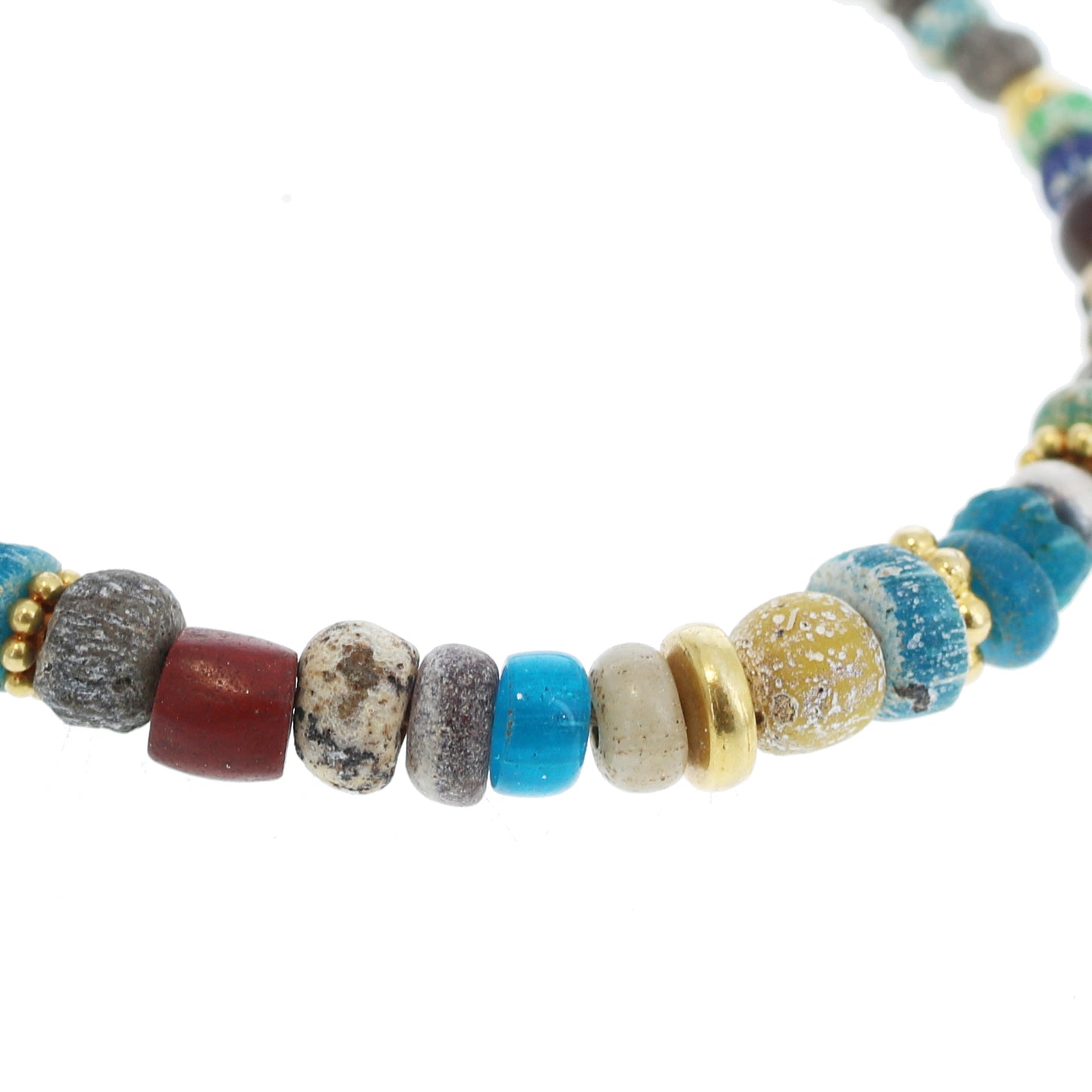ANCIENT MALI Dig Beads Bracelet 18K Gold -NewWorldGems