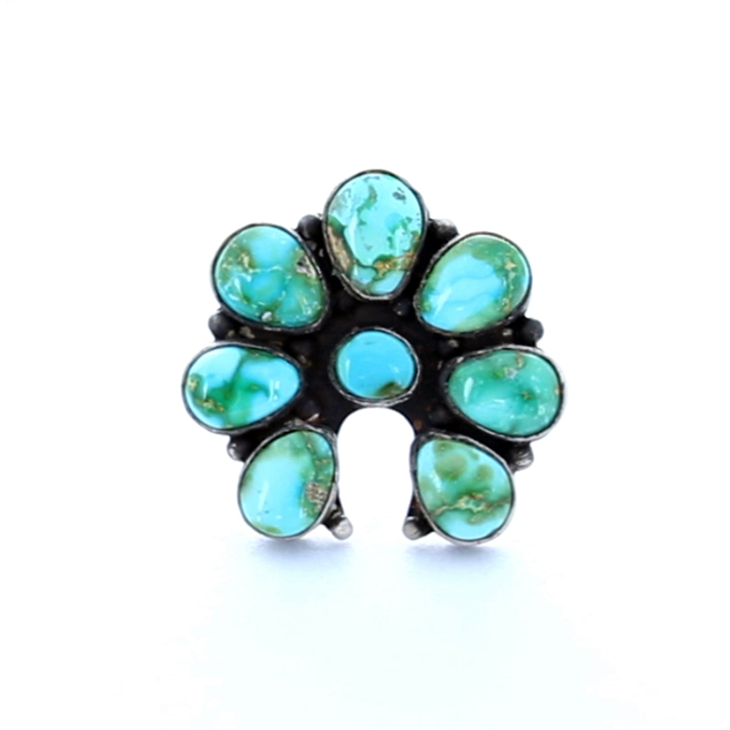 Sonoran Gold Naja Moon Ring Sterling Large Size 8 -NewWorldGems