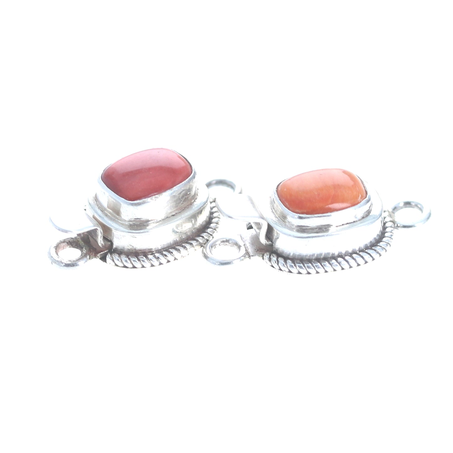 SPINY OYSTER Clasp Red or Orange Cushion 10x8mm -NewWorldGems