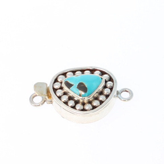 CARICO LAKE Turquoise Clasp Dot Design #9 Newworldgems -NewWorldGems