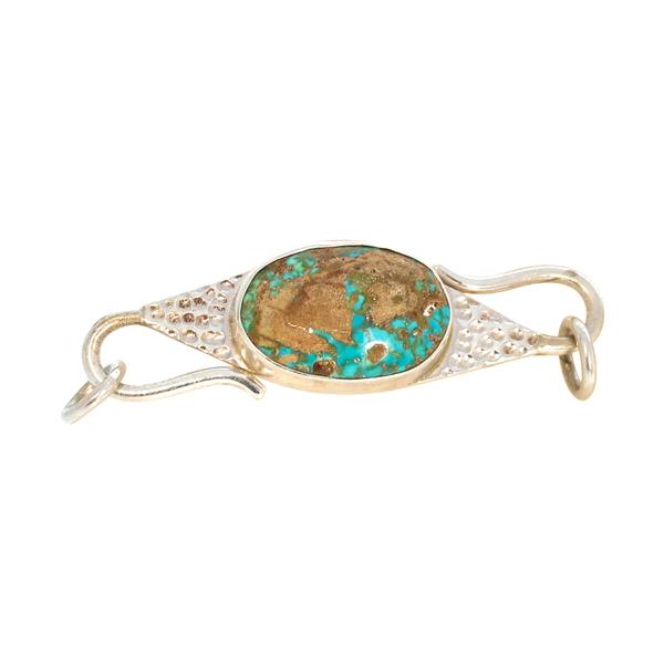 PERSIAN TURQUOISE Sterling Clasp Hook Style Choose Stone -NewWorldGems