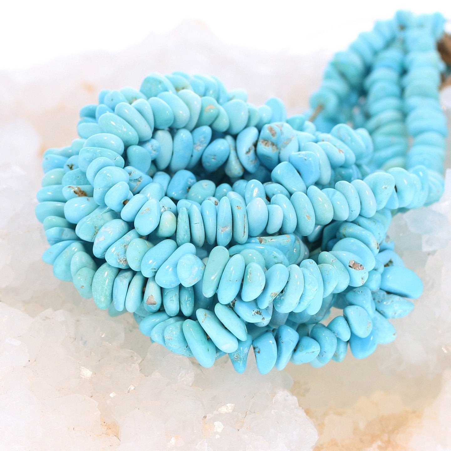 Sleeping Beauty Turquoise Nuggets Beads 5-12Mm, -NewWorldGems