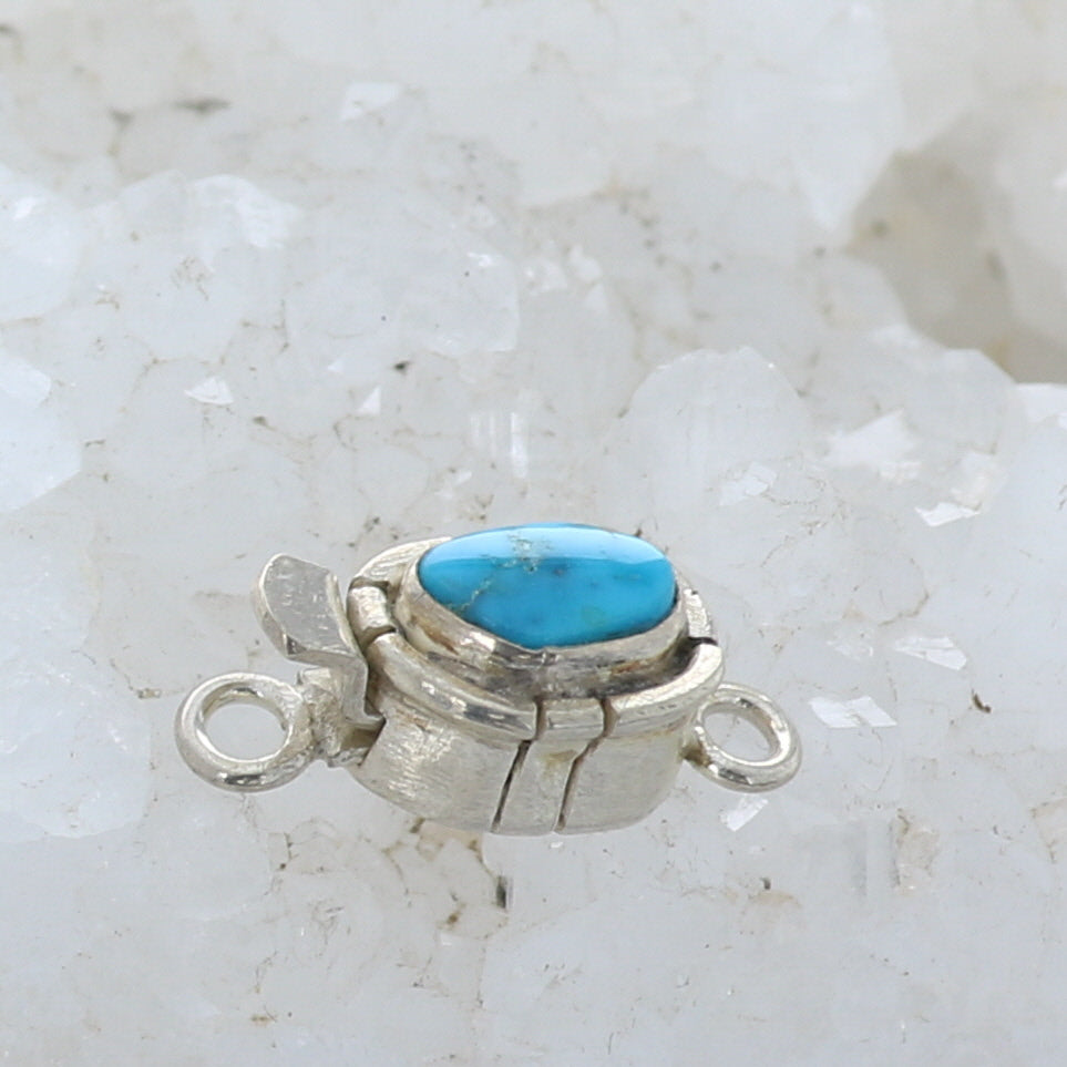 Blue Bird Orvil Jack Turquoise Sterling Clasp Southwestern Style -NewWorldGems