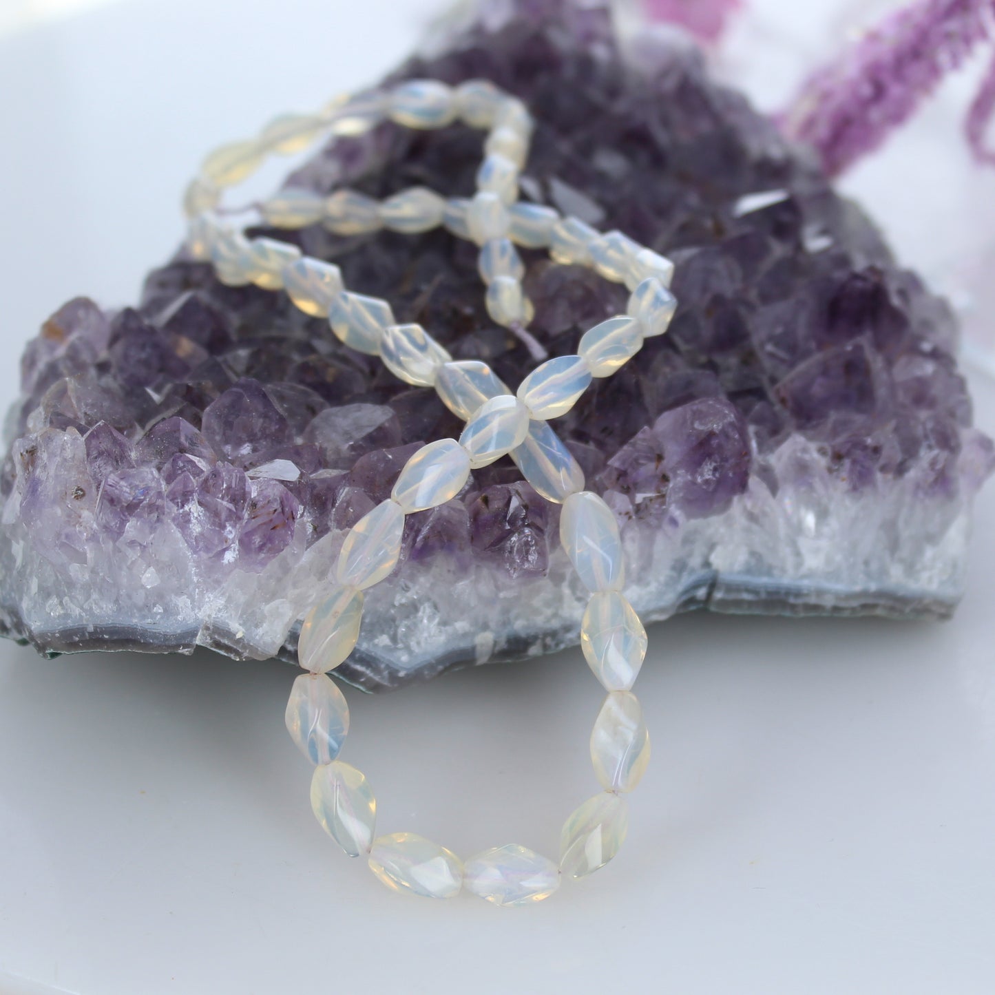 EXQUISITE AUSTRALIAN Crystal Opal Beads Coober Pedy Beads -NewWorldGems
