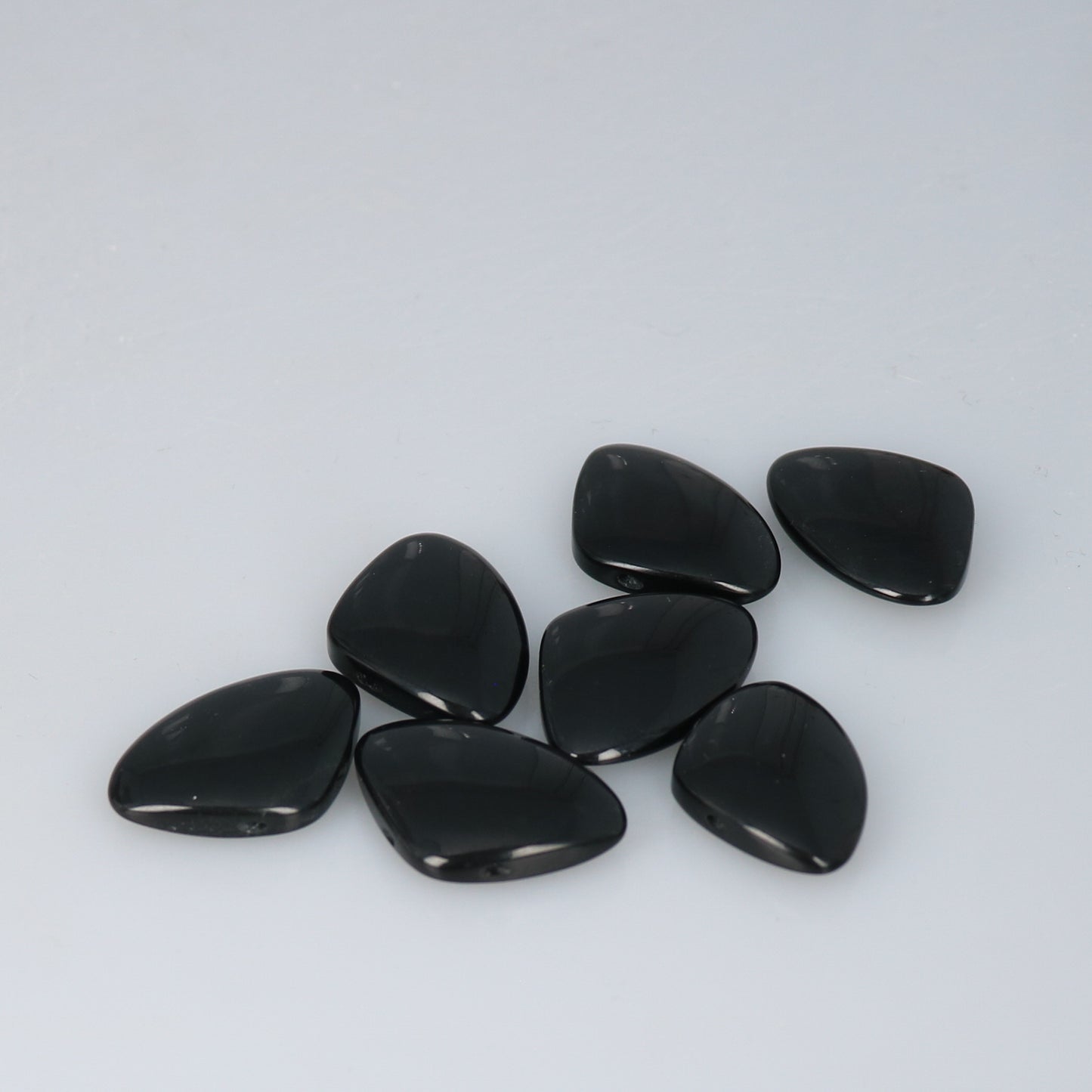 BLACK JADE PENDANT Fan Shape -NewWorldGems