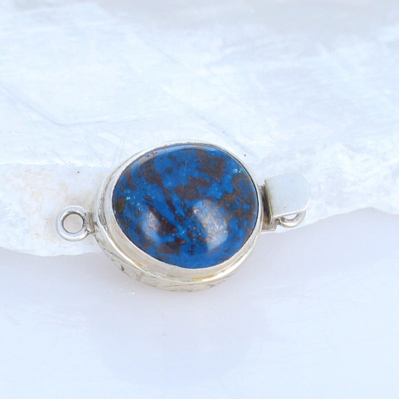 AAA Shattuckite Clasp Free Form Sterling Silver -NewWorldGems