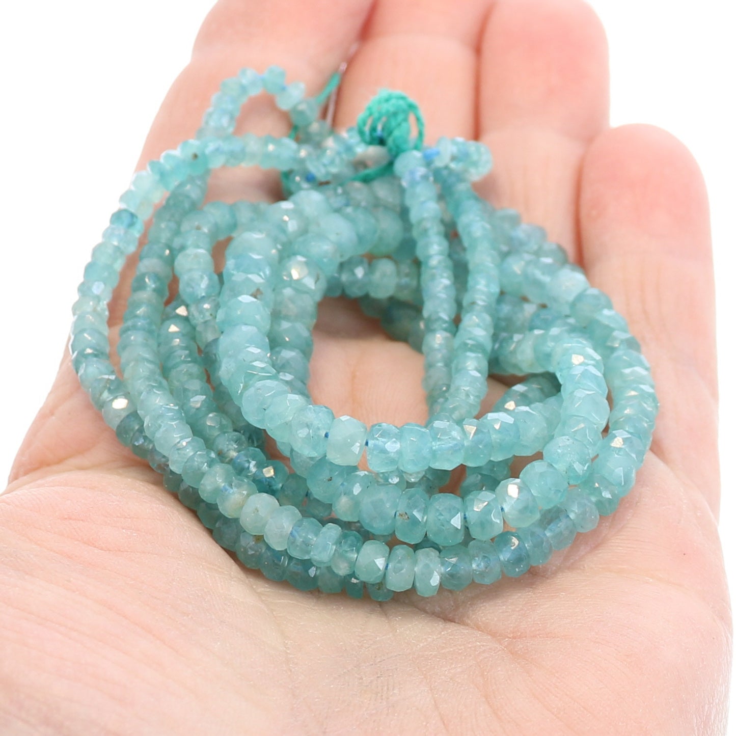 AAA GRANDIDIERITE Beads Faceted Graduated Light Paraiba Blue -NewWorldGems