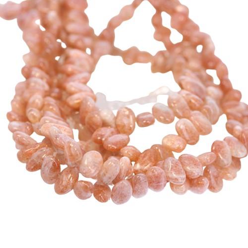 Sunstone Beads Side Drilled 7-11Mm -NewWorldGems