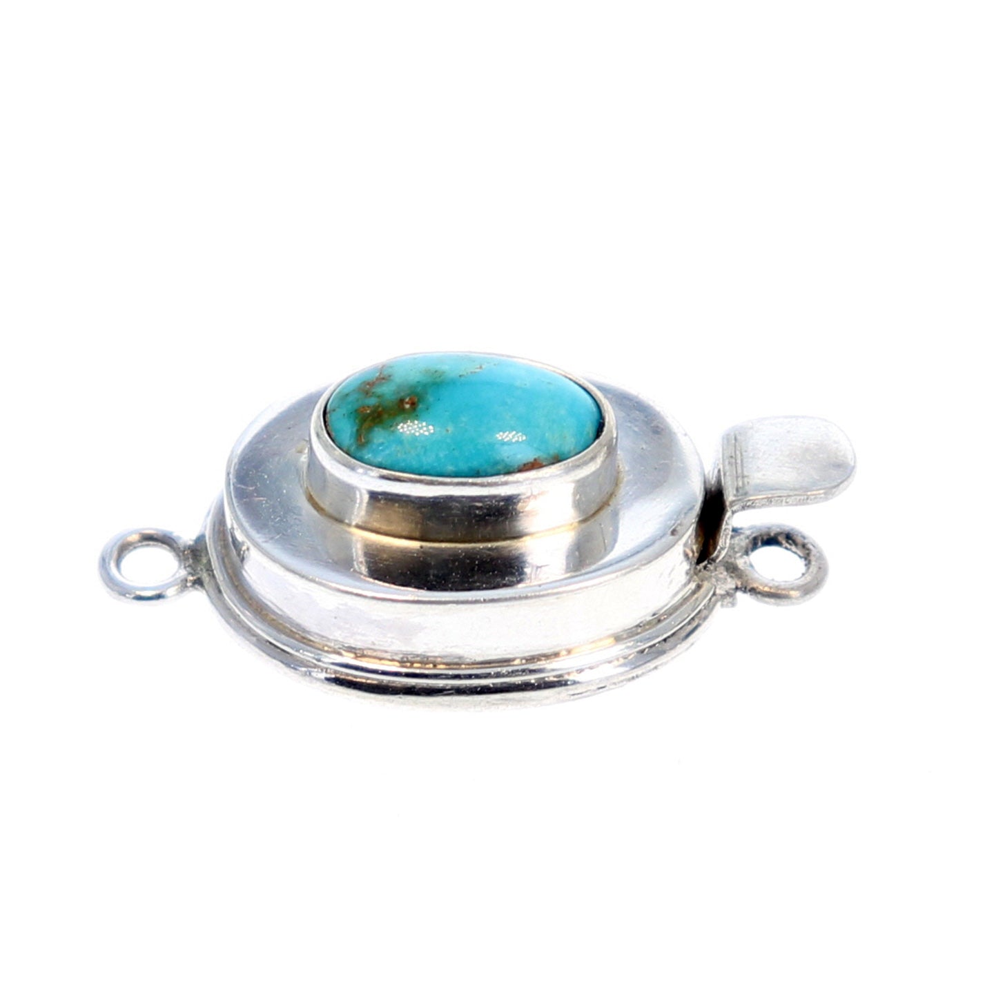 Armenian Turquoise Sterling Clasp Classic Style Choose Stone -NewWorldGems