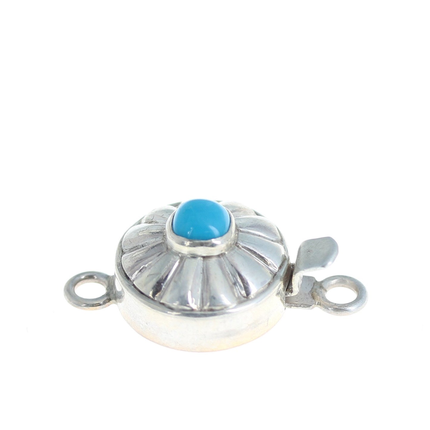Sleeping Beauty Turquoise Clasp Southwestern Button Design 6Mm -NewWorldGems