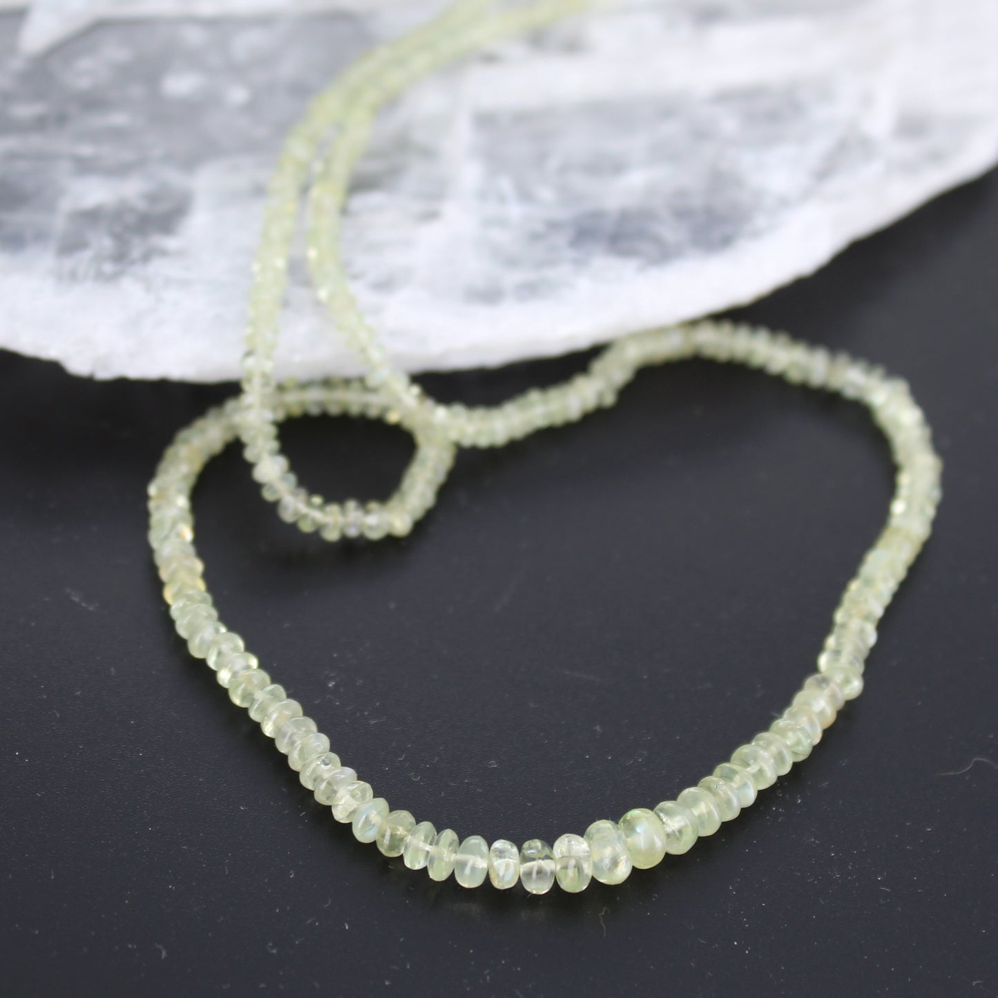 SPARKLING CHRYSOBERYL Beads Rondelles 2.6-5mm 16" -NewWorldGems