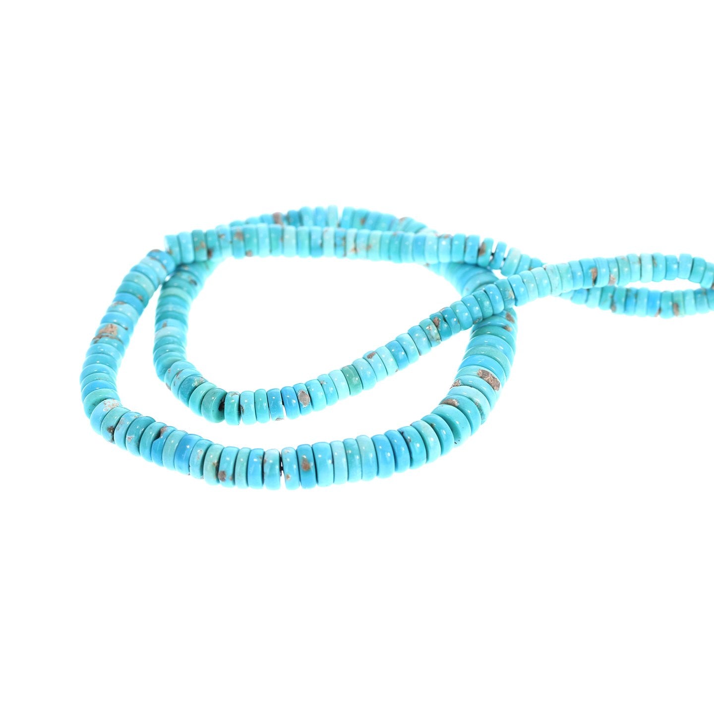 Sleeping Beauty Turquoise Beads Button 4.5-8Mm -NewWorldGems