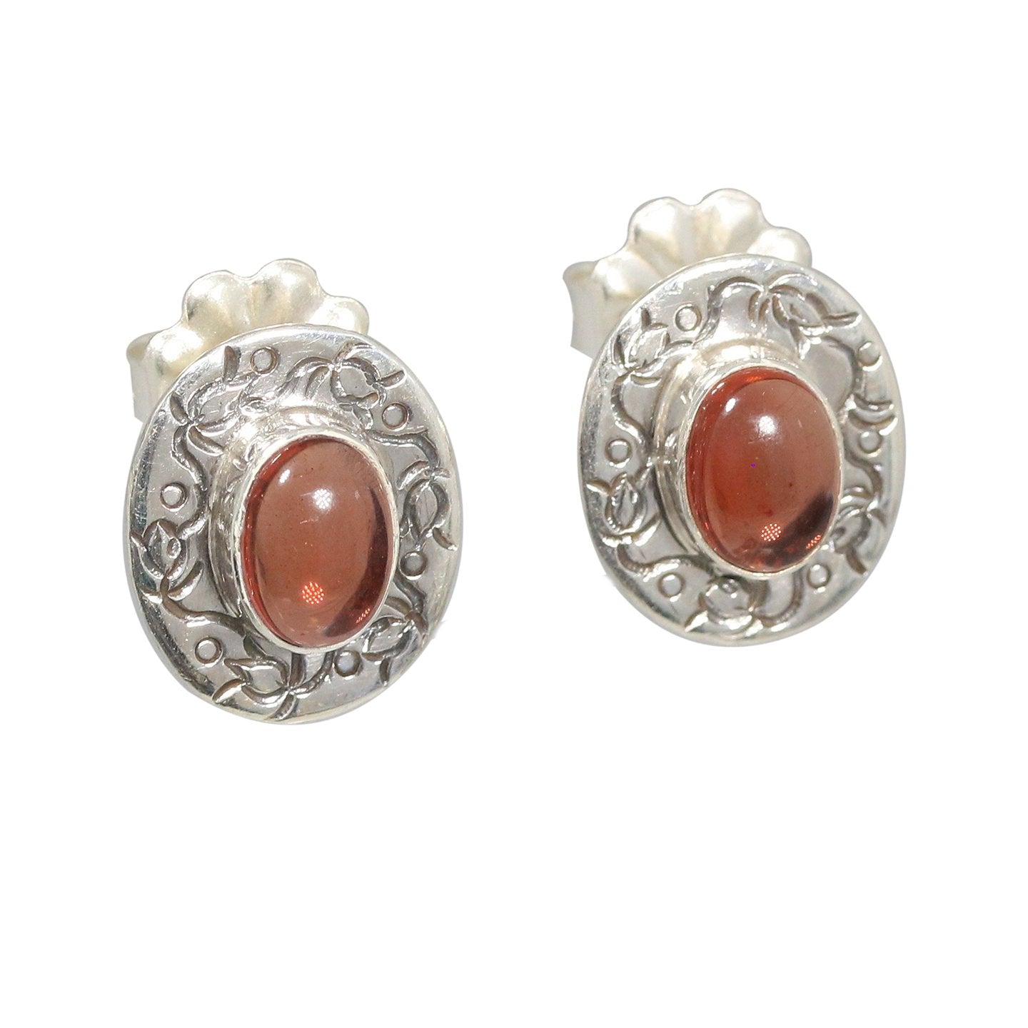 AAA Andesine Earrings Sterling Silver Posts -NewWorldGems