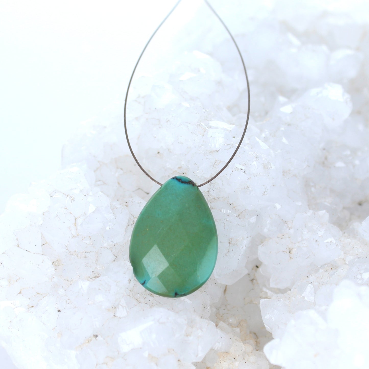 Hubei Turquoise Faceted Component Sea Green -NewWorldGems