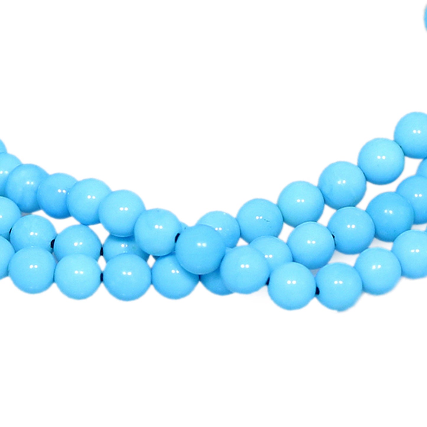 AAA SLEEPING Beauty Turquoise Beads Round 4.5mm 18" -NewWorldGems