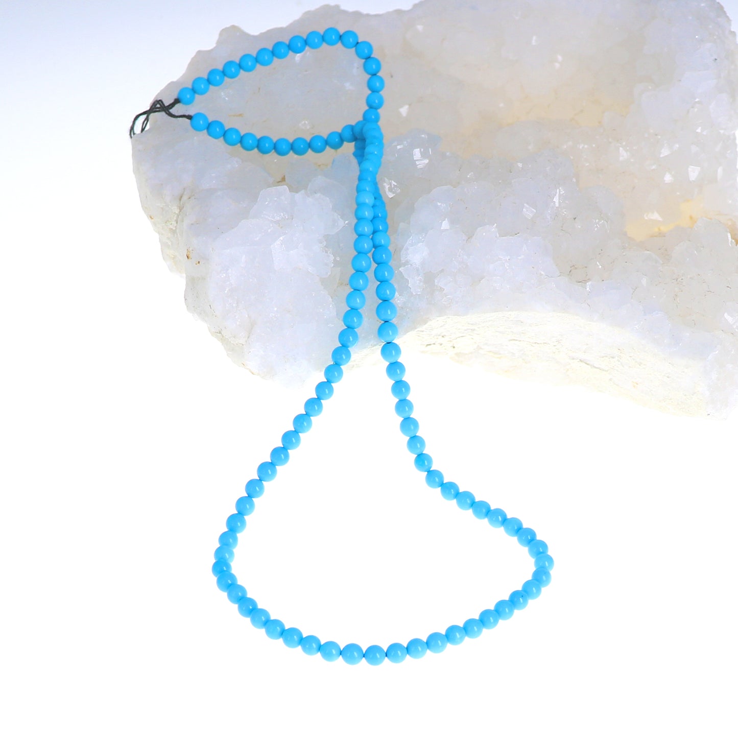 AAA SLEEPING Beauty Turquoise Beads Round 4.5mm 18" -NewWorldGems