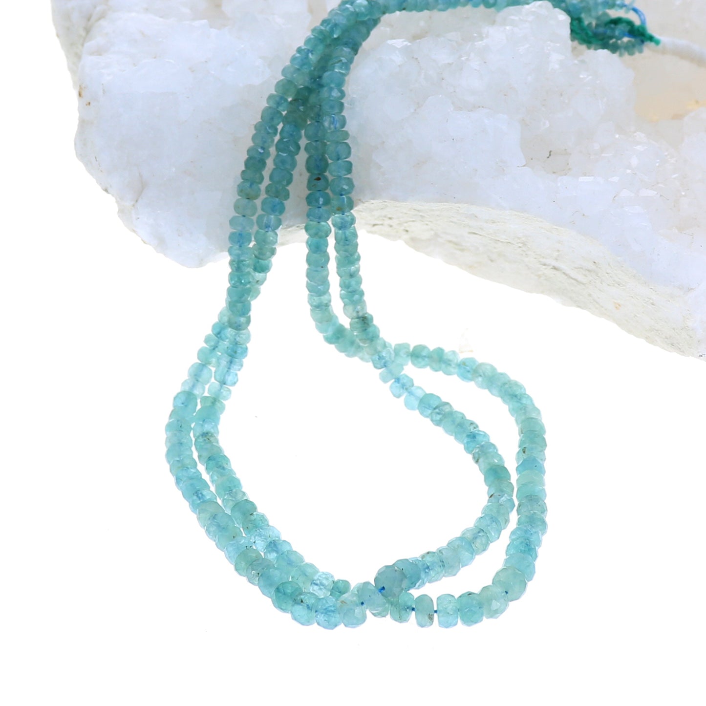 AAA GRANDIDIERITE Beads Faceted Graduated Light Paraiba Blue -NewWorldGems