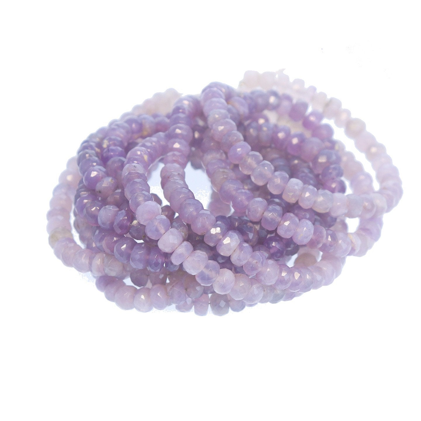 New* Indonesian Purple Chalcedony Beads Faceted 6mm -NewWorldGems