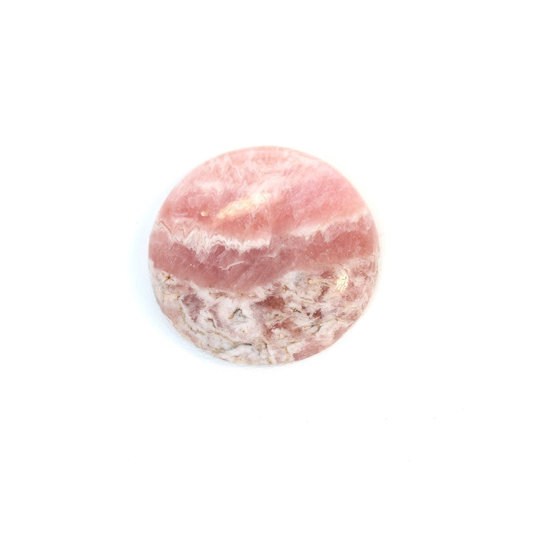 Rhodochrosite Cabochon Large Round Size 30mm -NewWorldGems