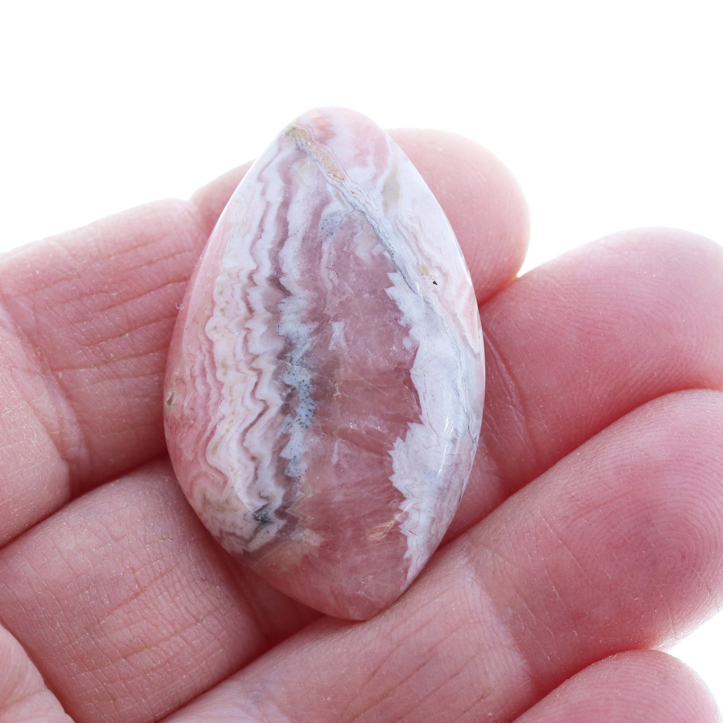 RHODOCHROSITE CABOCHON Large Teardrop 35x21mm -NewWorldGems