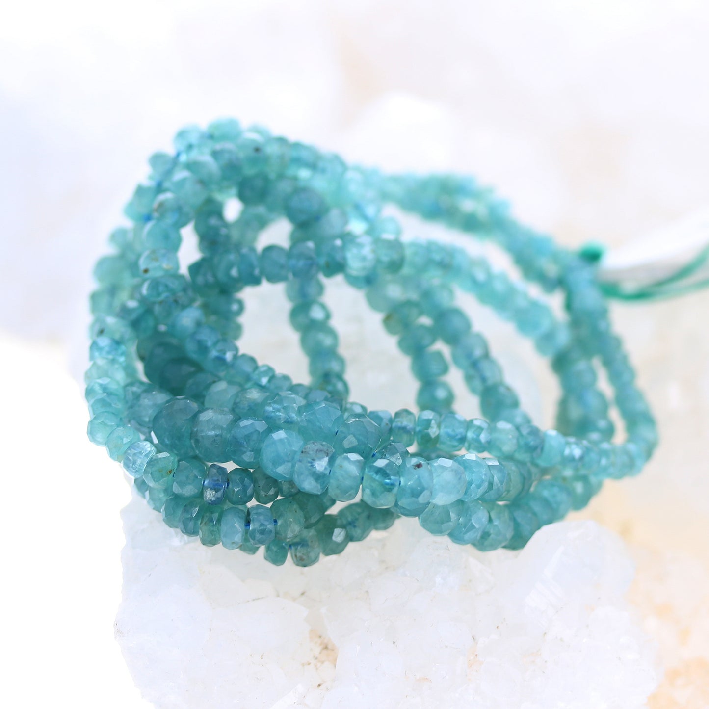 AAA GRANDIDIERITE Faceted Beads Graduated Paraiba Blue -NewWorldGems