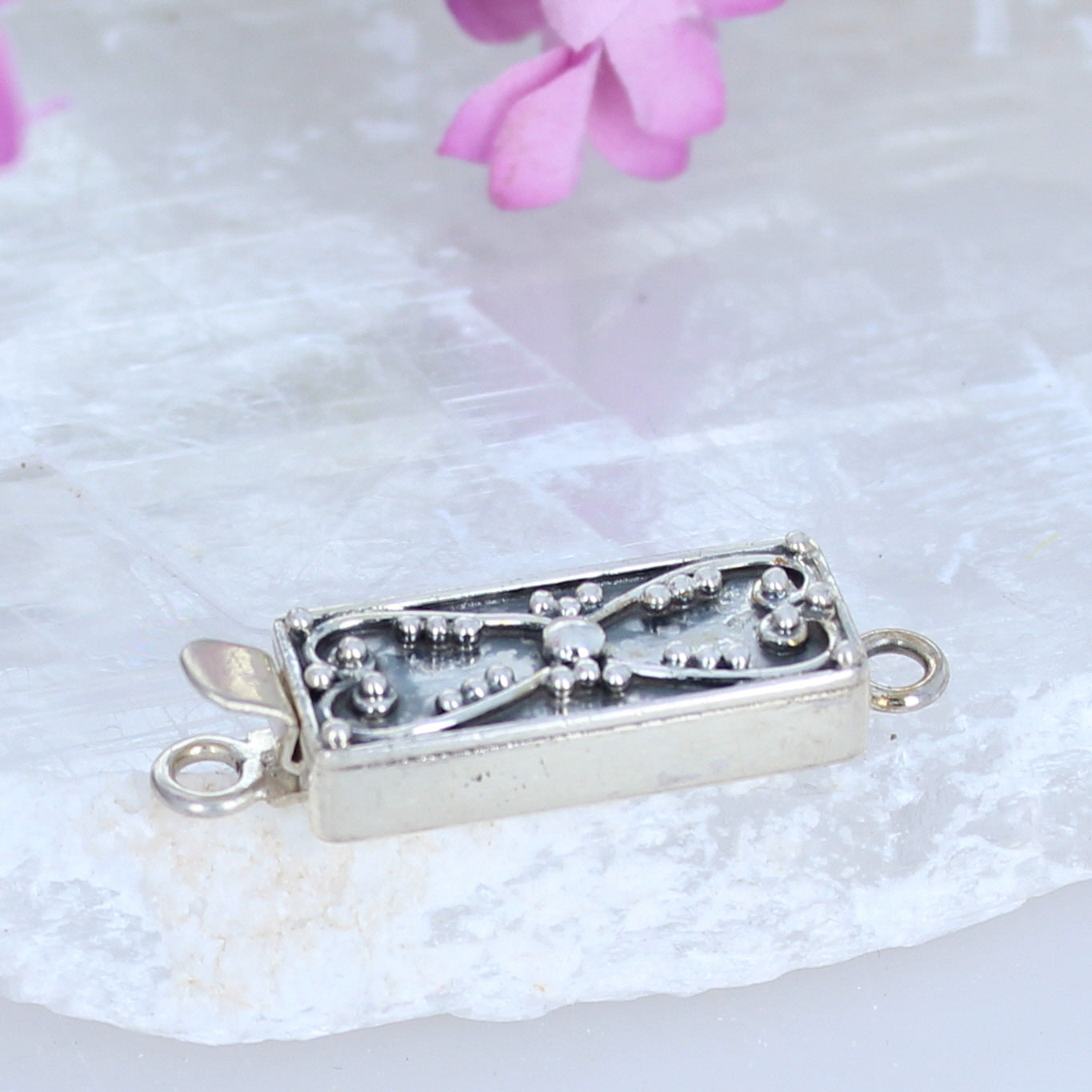 BALI STYLE Sterling Silver Clasp Handmade Without Gemstone -NewWorldGems