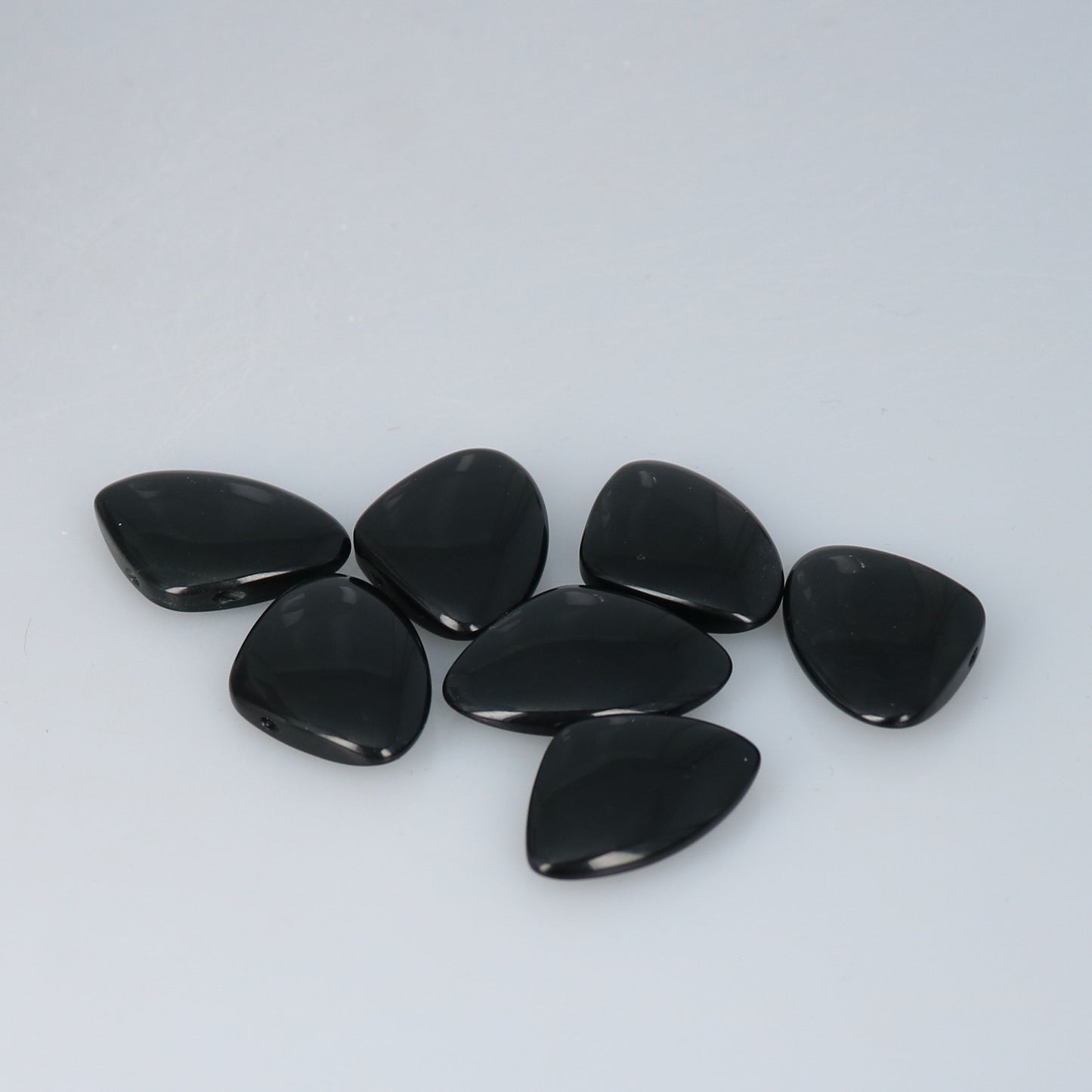 BLACK JADE PENDANT Fan Shape -NewWorldGems