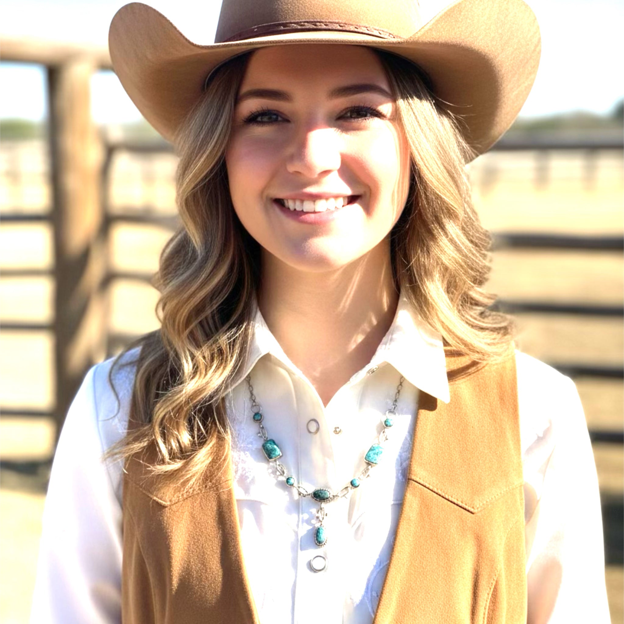 Carico Lake Turquoise Sterling Southwestern Necklace Bluen 16-19"