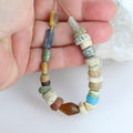 Beautiful ANCIENT MALI Dig Beads Strand 5.75"