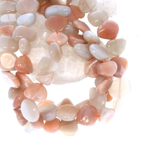 Multi Color Moonstone Beads Side Drilled 16"