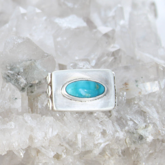 Carico Lake TURQUOISE Bead Spacer 3 Hole Centerpiece #2