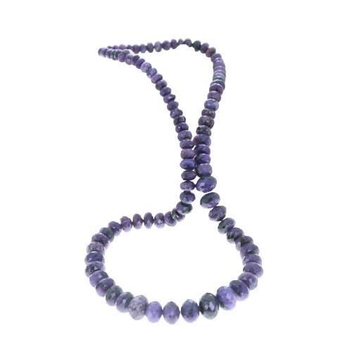 Charoite Beads Faceted Rondelles 5-11mm -NewWorldGems