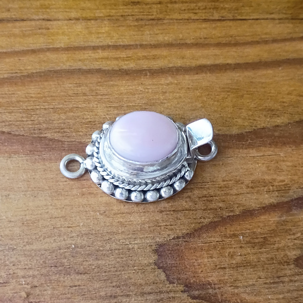AAA PINK Opal Clasp Sterling 8x10mm Peruvian NewWorldGems