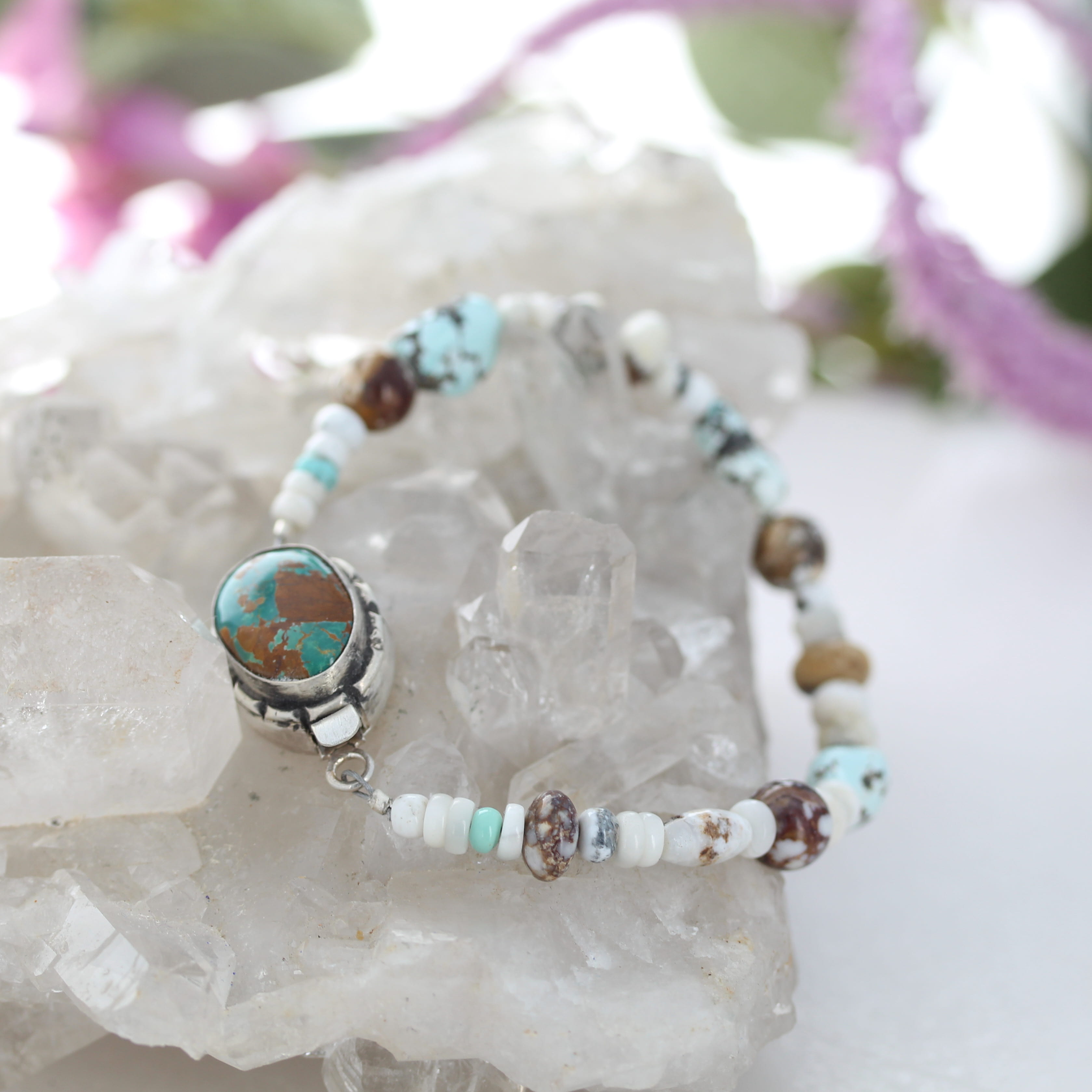 White Buffalo Wild Horse Bracelet Southwest Elegance NewWorldGems