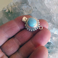 AAA Owyhee American Blue Opal Clasp 8mm NewWorldGems