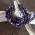 Deep Grape Purple Spiny Oyster Beads Button 4-5.8mm 16"