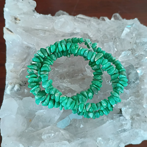 AAA Gemmy VARISCITE Beads Mixed Nuggets 4-6mm 18"