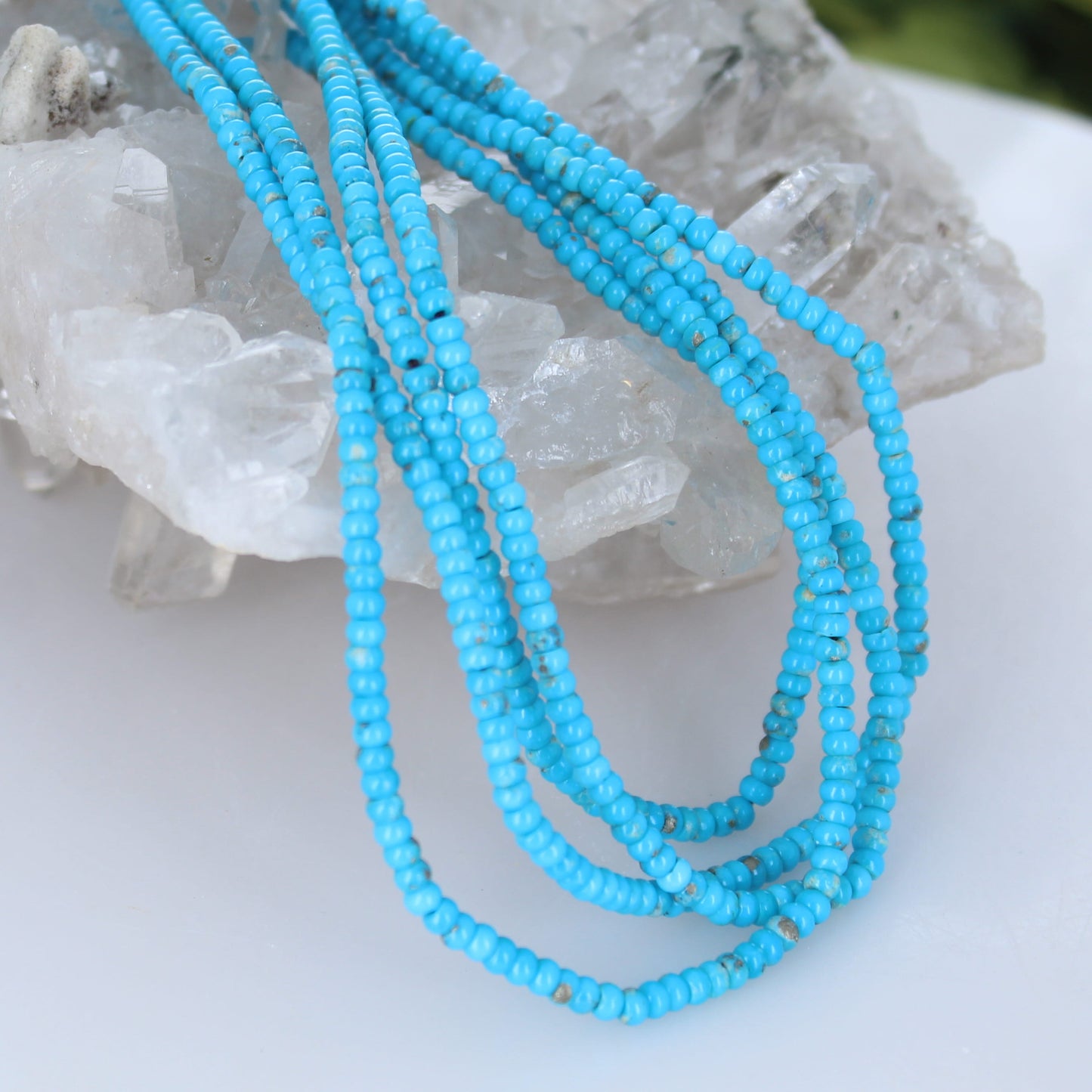 Blue Ridge Orvil Jack Turquoise Beads Button Rondelles 3mm