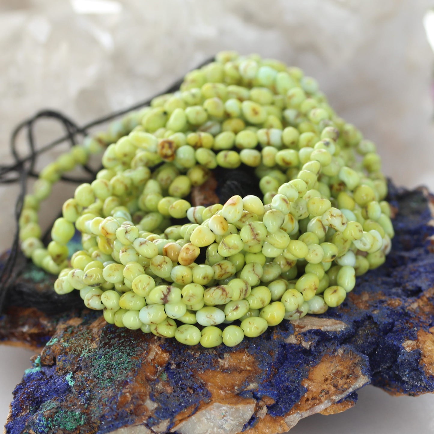Light Lime Paloma VARISCITE BEADS 4.5-5mm Nuggets