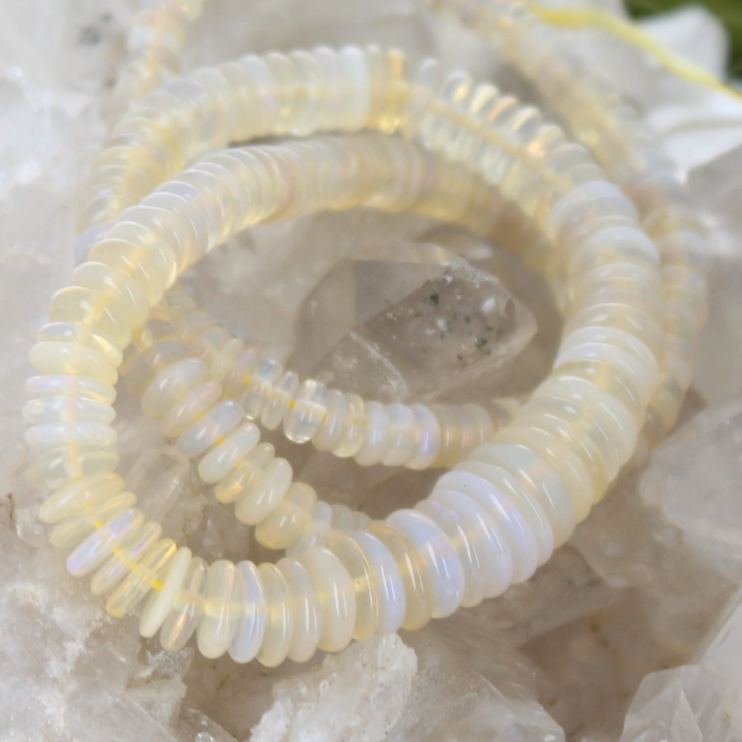 Exquisite Australian Crystal Opal Beads Coober Pedy Discs 4-8mm