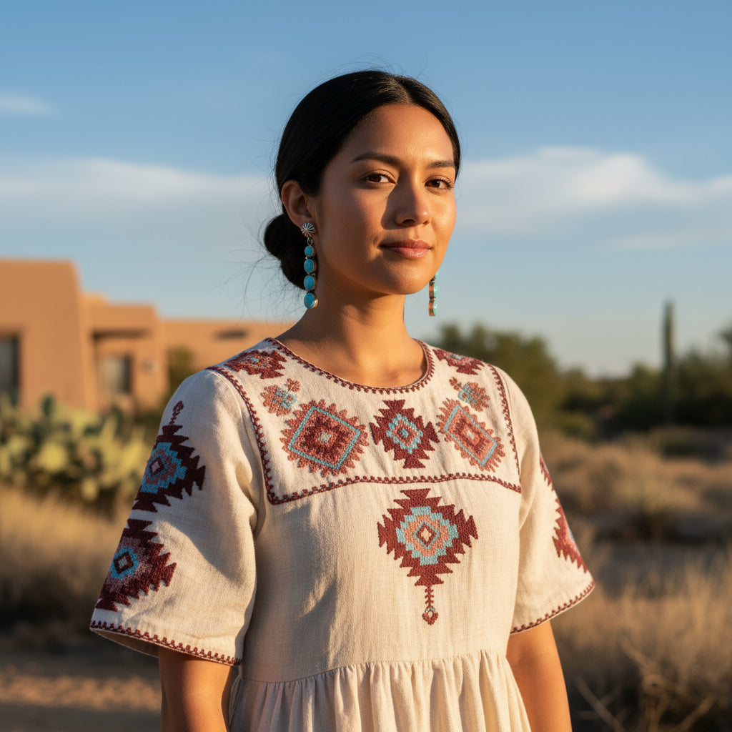 Blue Ridge Nevada Sterling Silver Earrings 4 Stone Beauties
