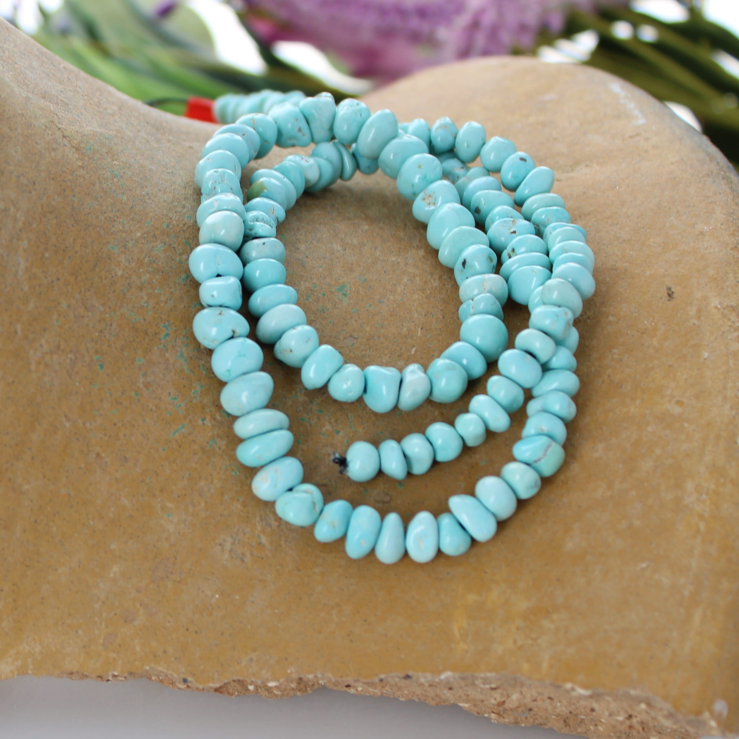 AAA Deep Sky Blue Lone Mountain Turquoise Beads 5-8mm