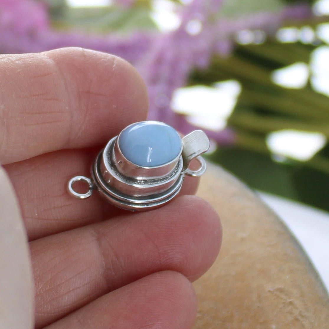 AAA Owyhee American Blue Opal Clasp 9x11mm NewWorldGems